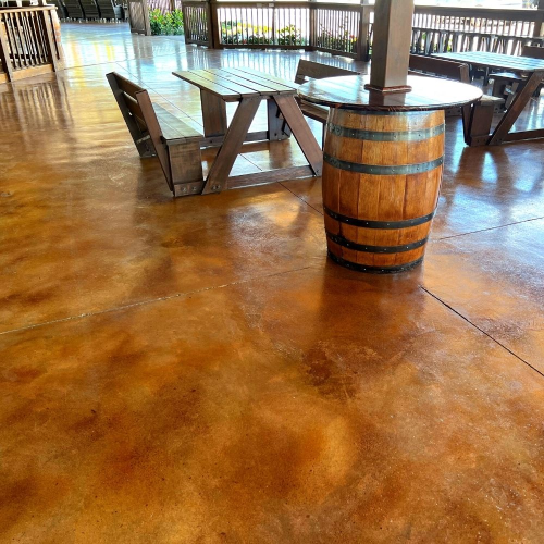 Image Concrete floor stain